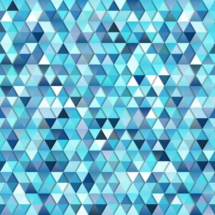 Papel de Parede Adesivo Mosaico 3D Azul N04076