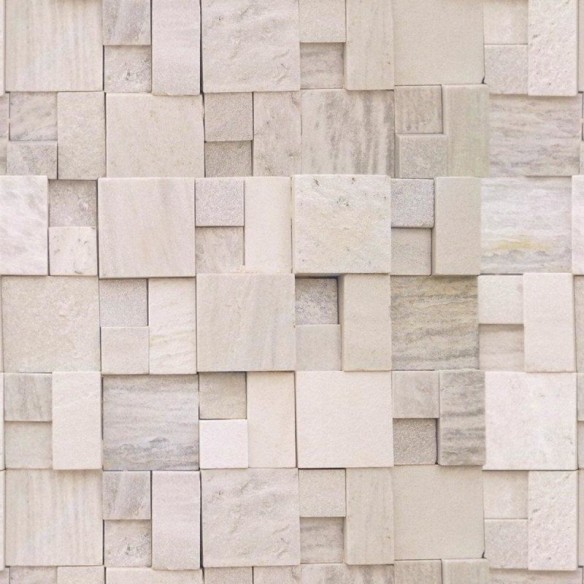 Papel de Parede Adesivo Mosaico 3D Pedras NP110