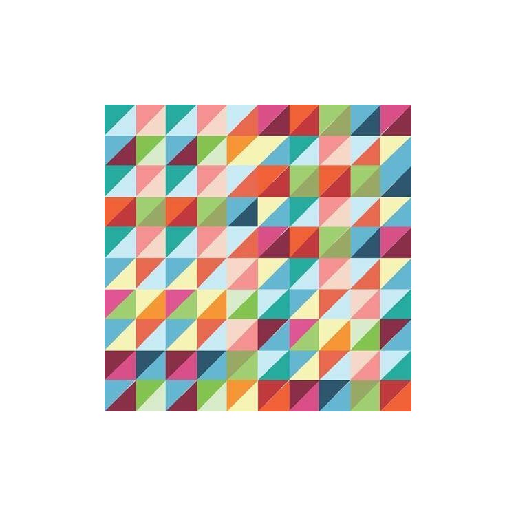 Papel de Parede Adesivo Mosaico Colorido 1516