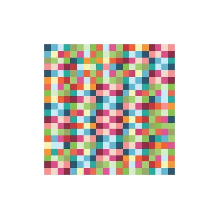 Papel de Parede Adesivo Mosaico Colorido 1518