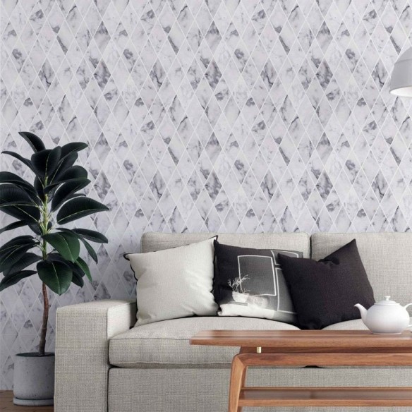 Papel de Parede Adesivo Mosaico Pedra Marmore N2059