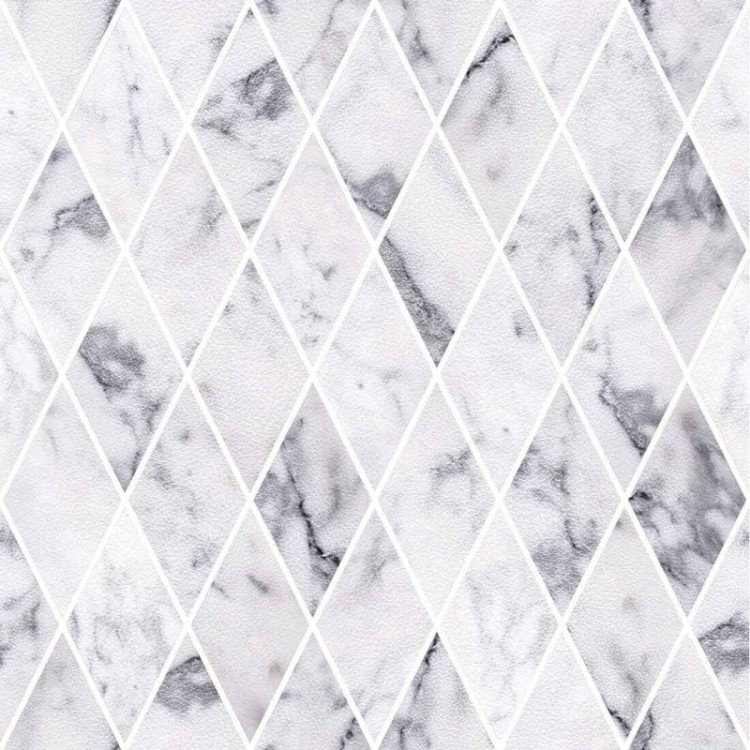 Papel de Parede Adesivo Mosaico Pedra Marmore...