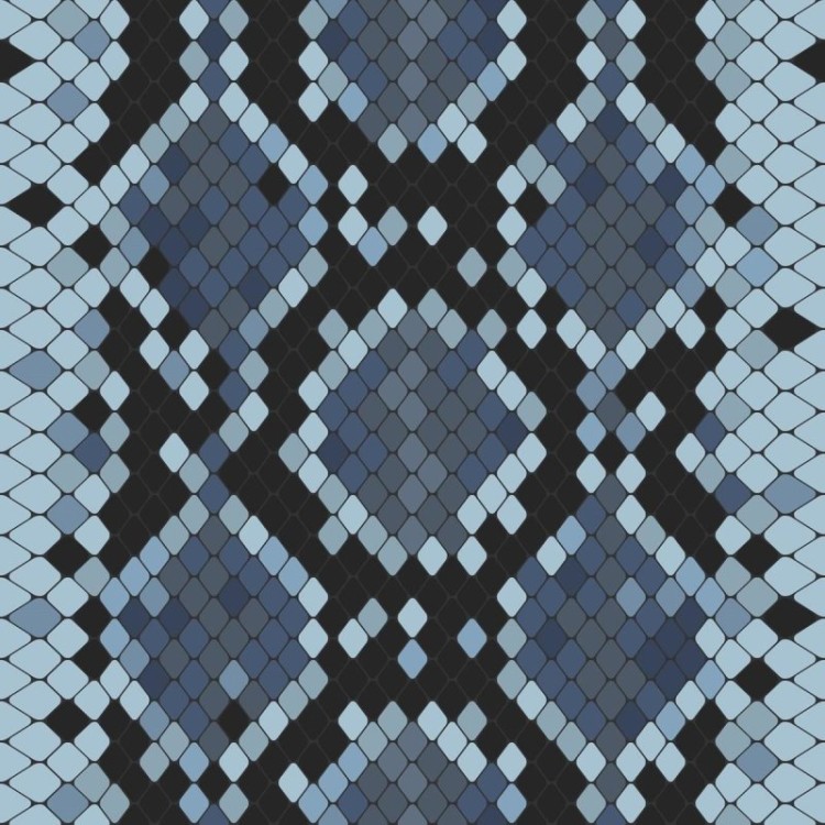 Papel de Parede Adesivo Mosaico Pele de Cobra...