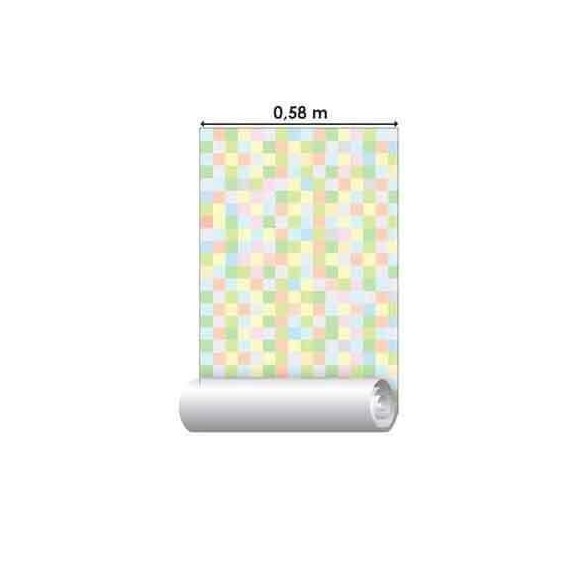 Papel de Parede Adesivo Mosaico Tons Pastéis 010820