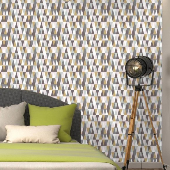 Papel de Parede Adesivo Mosaico Triangulo 499882867