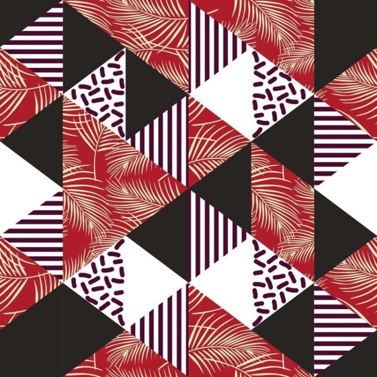 Papel de Parede Adesivo Mosaico Tropical N04016