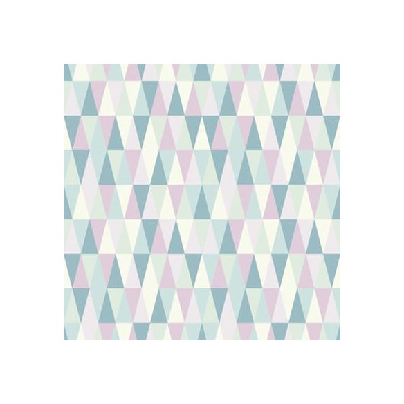 Papel de Parede Adesivo Mosaico Verde e Roxo 157992917