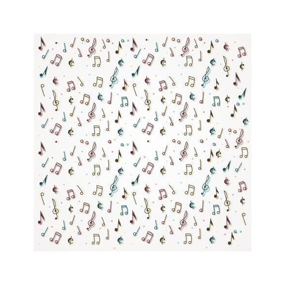 Papel de Parede Adesivo Música Notas Musicais 23154