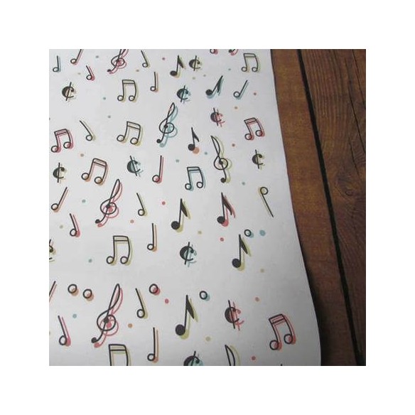 Papel de Parede Adesivo Música Notas Musicais 23154