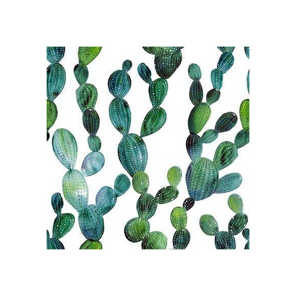 Papel de Parede Adesivo Natureza Cactos Branco463835858
