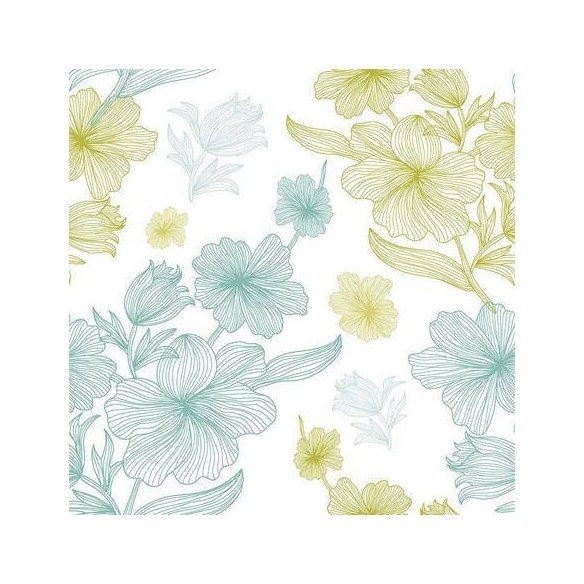 Papel de Parede Adesivo Natureza Floral Verde 96033974