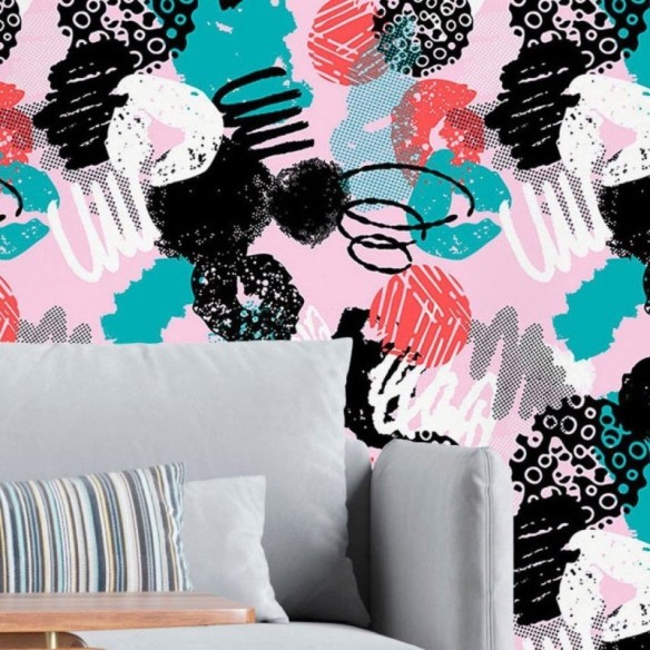 Papel de Parede Adesivo Abstrato N016043