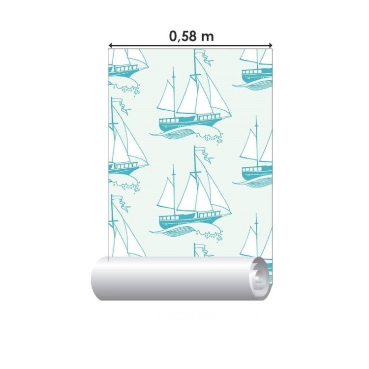 Papel de Parede Adesivo Navios N019052