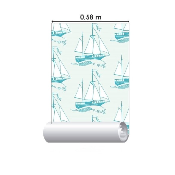 Papel de Parede Adesivo Navios N019052