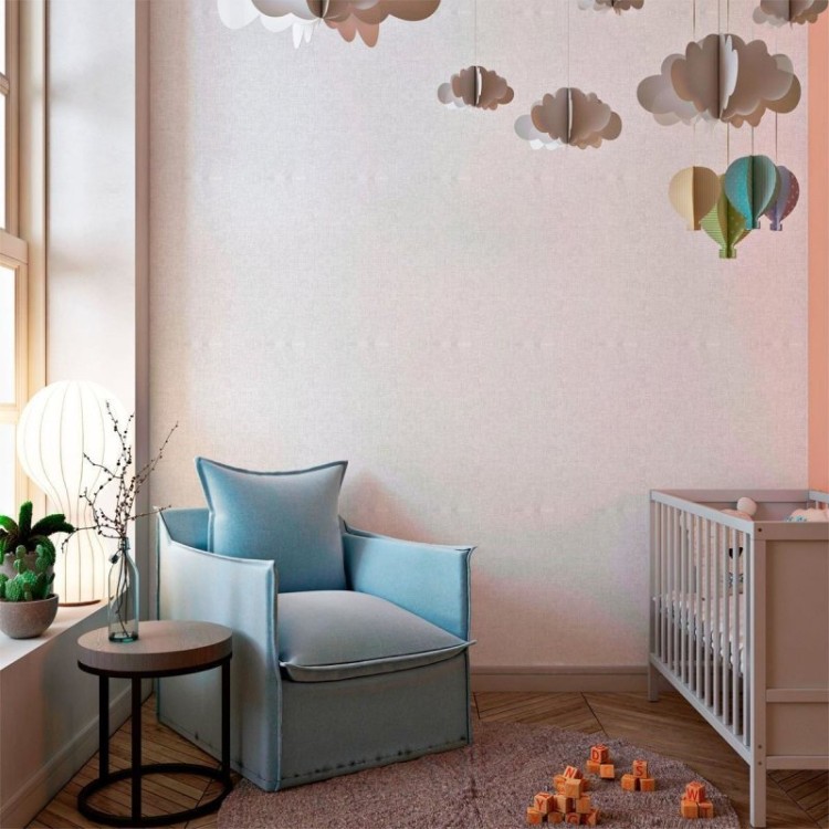 Papel de Parede Adesivo Neutro Branco N010140