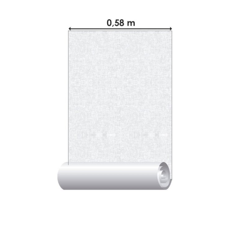 Papel de Parede Adesivo Neutro Branco N010140
