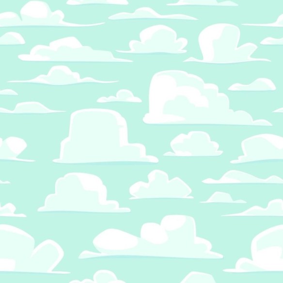 Papel de Parede Adesivo Nuvem Azul N04093