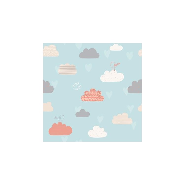Papel de Parede Adesivo Nuvem Céu Azul 147448988