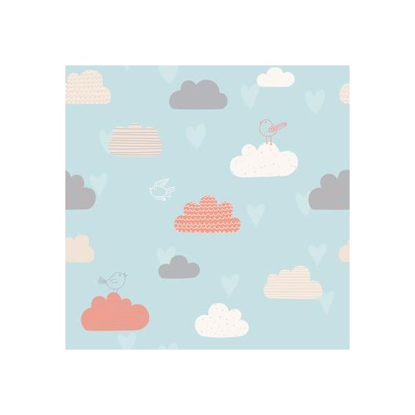 Papel de Parede Adesivo Nuvem Céu Azul 147448988