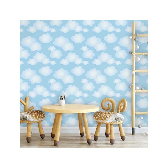 Papel de Parede Adesivo Nuvens 119955529