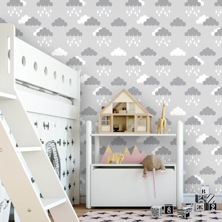 Papel de Parede Adesivo nuvens 120837328