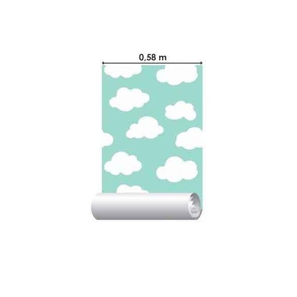 Papel de Parede Adesivo Nuvens Céu 6565215418