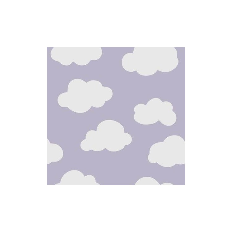 Papel de Parede Adesivo Nuvens Céu Lilás...