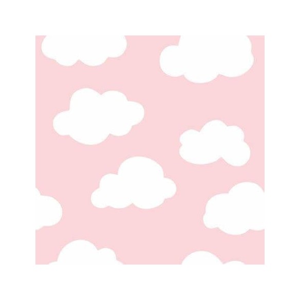 Papel de Parede Adesivo Nuvens Céu Rosa  656521541