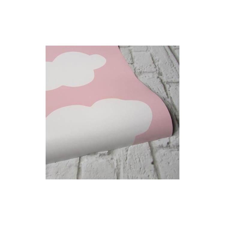 Papel de Parede Adesivo Nuvens Céu Rosa  656521541