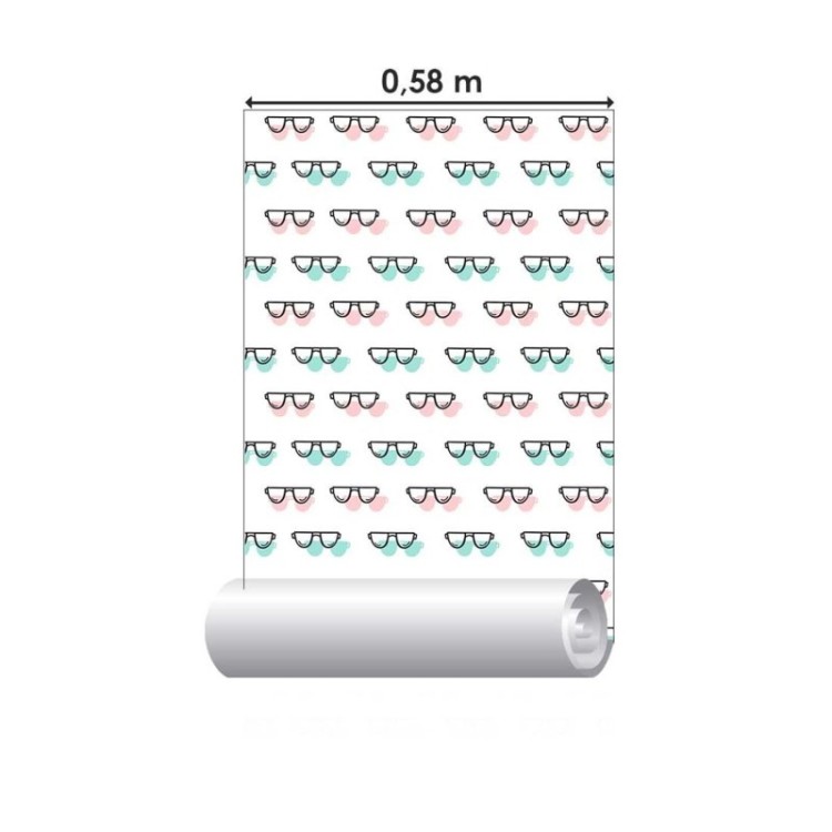 Papel de Parede Adesivo Óculos N03061