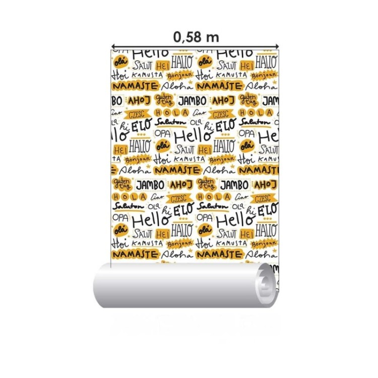 Papel de Parede Adesivo Olá Frases N03121