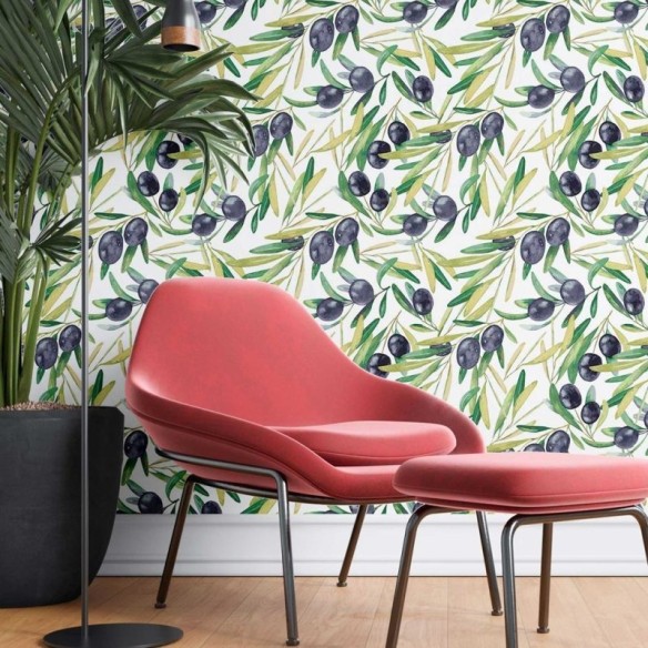 Papel de Parede Adesivo Oliveira N08175