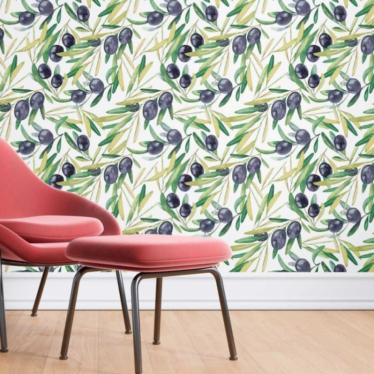 Papel de Parede Adesivo Oliveira N08175