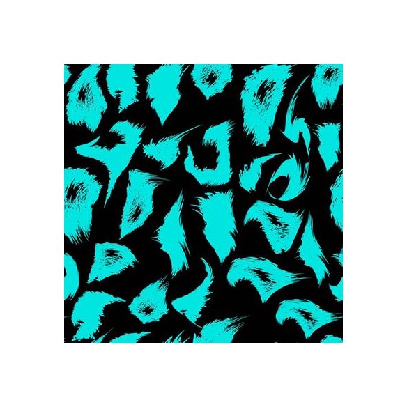Papel de Parede Adesivo Onça Azul 377866678