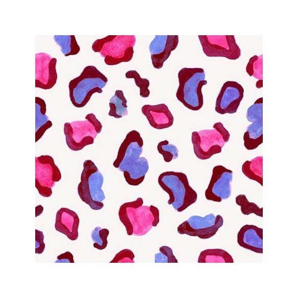 Papel de Parede Adesivo Onça Rosa e Roxo 212708770