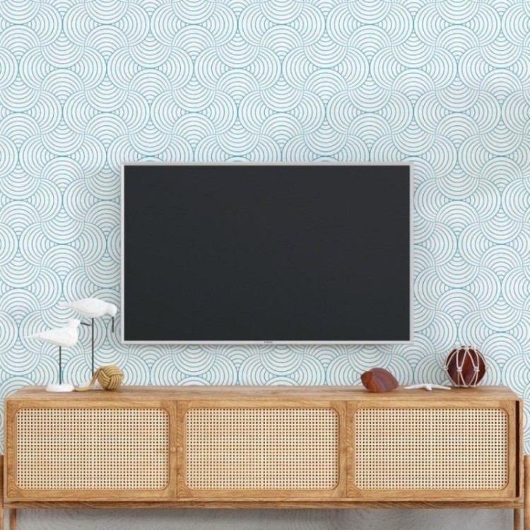 Papel de Parede Adesivo Ondas em Linhas N018059