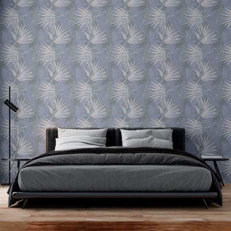 Papel de Parede Adesivo Outono cinza N08167