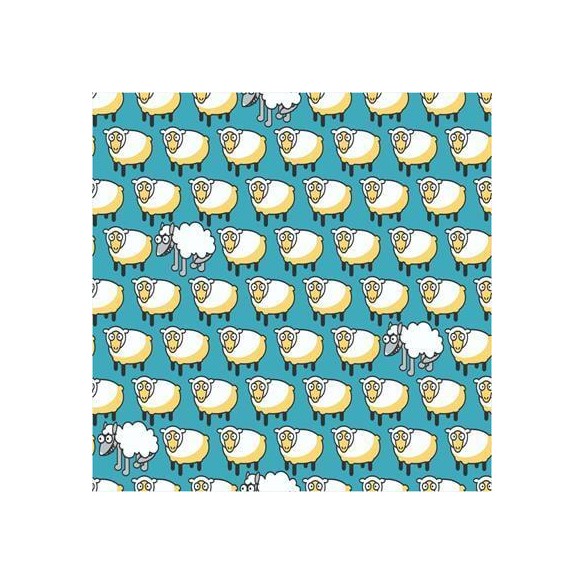 Papel de Parede Adesivo Ovelha 1123