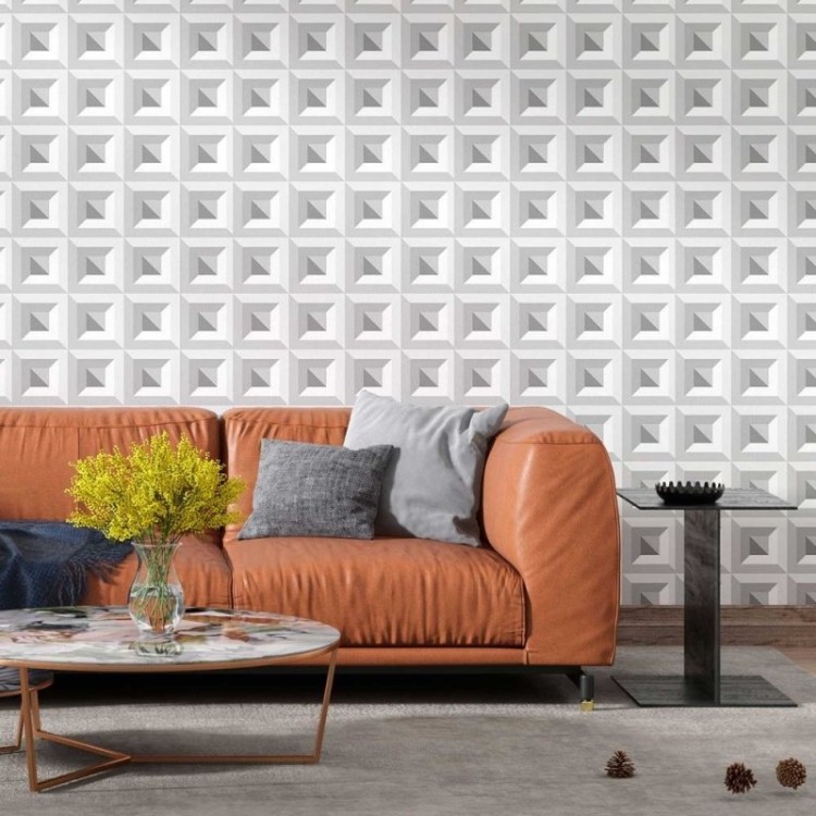 Papel de Parede Adesivo Padrão de nichos N08224
