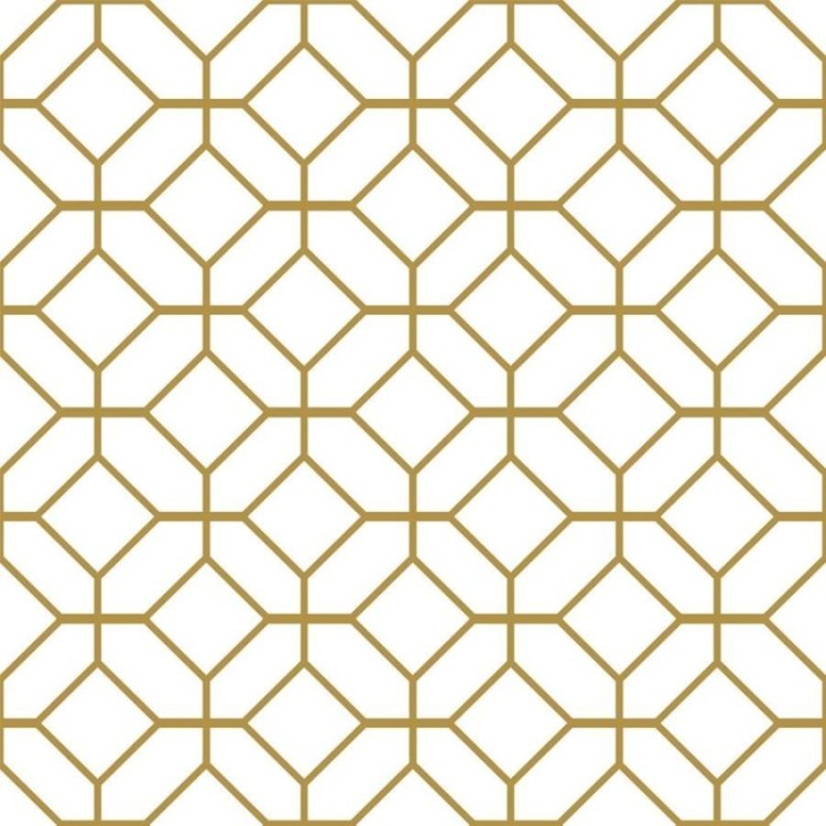 Papel de Parede Adesivo Padrão Geométrico e...