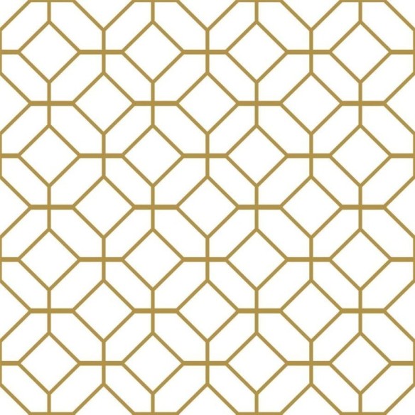 Papel de Parede Adesivo Padrão Geométrico e Branco N06119
