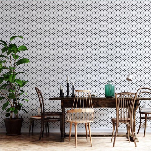 Papel de Parede Adesivo Padrão Poá Monocromático N05156