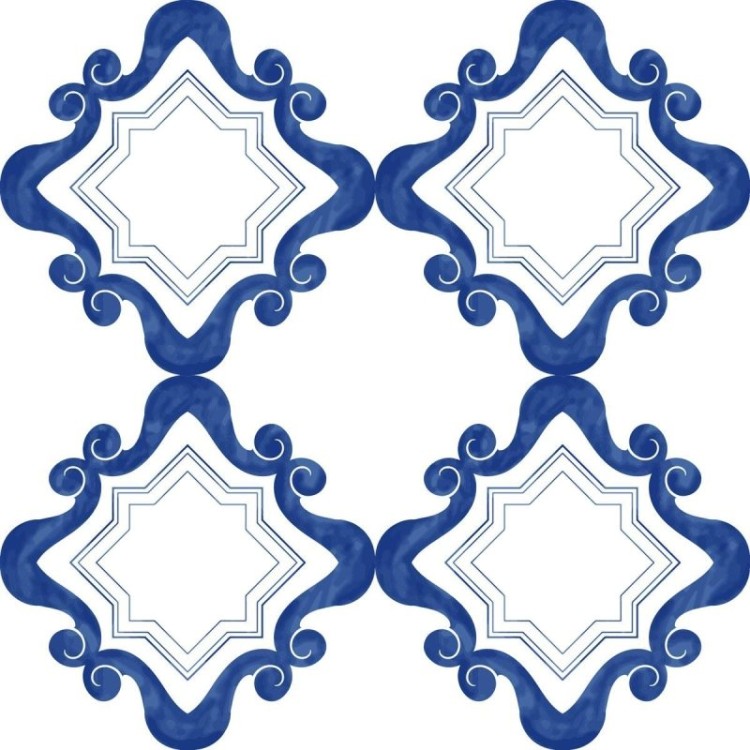 Papel de Parede Adesivo Padrão Português...