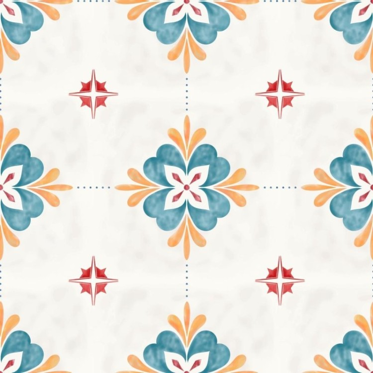Papel de Parede Adesivo Padrão Vintage Pinra à...