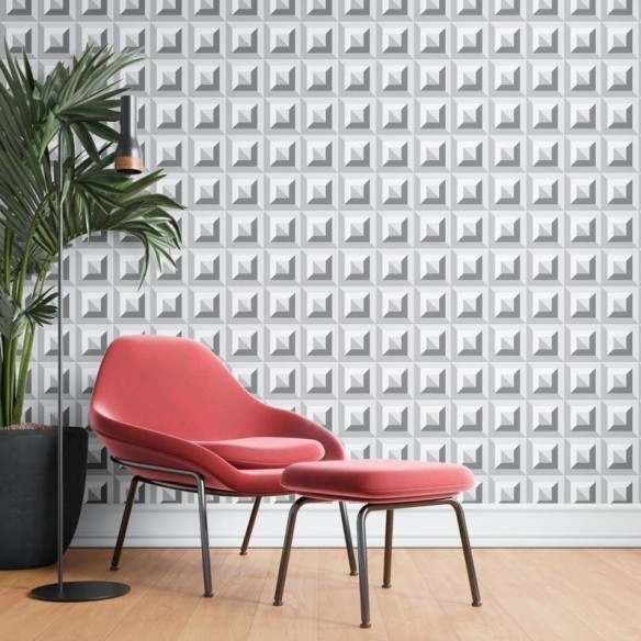 Papel de Parede Adesivo Padrões em relevo N08228