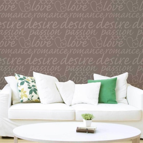 Papel de Parede Adesivo Palavras Amor 849175634
