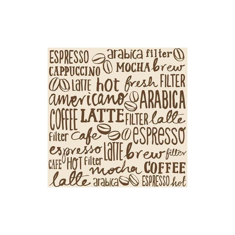 Papel de Parede Adesivo Palavras Café 209435362