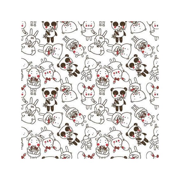 Papel de Parede Adesivo panda 260460653