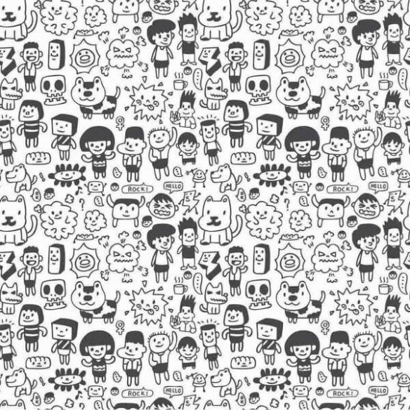 Papel de Parede Adesivo Para Colorir  Crianças 63024052