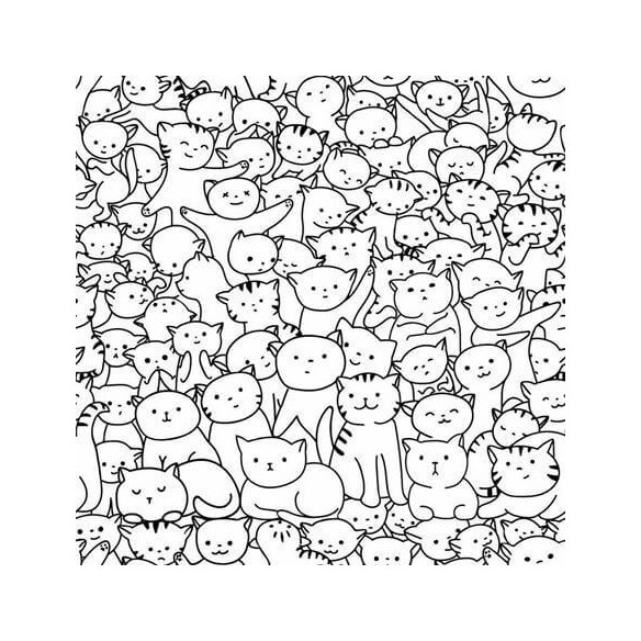 Papel de Parede Adesivo Para Colorir  Gatinhos 553657750